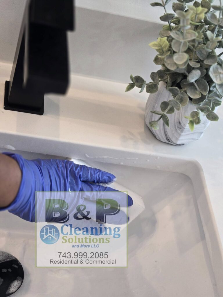 cleaning sink